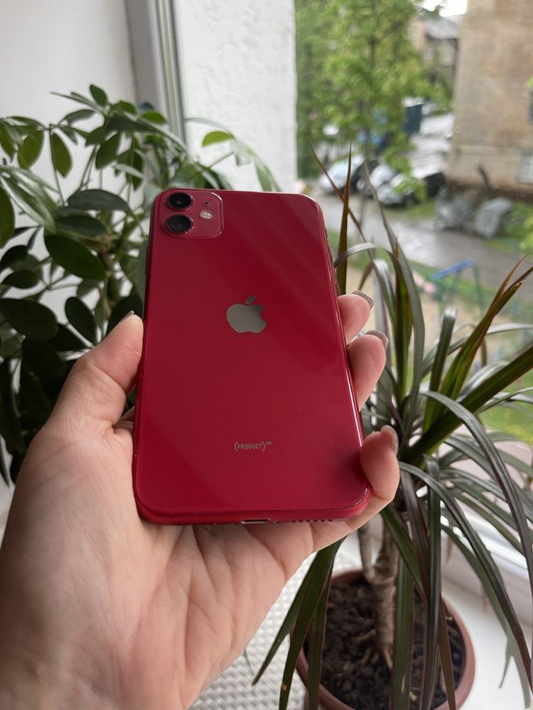 iPhone 11 RED 128gb айфон 11 червоний 128гб ідеал коробка оригінал