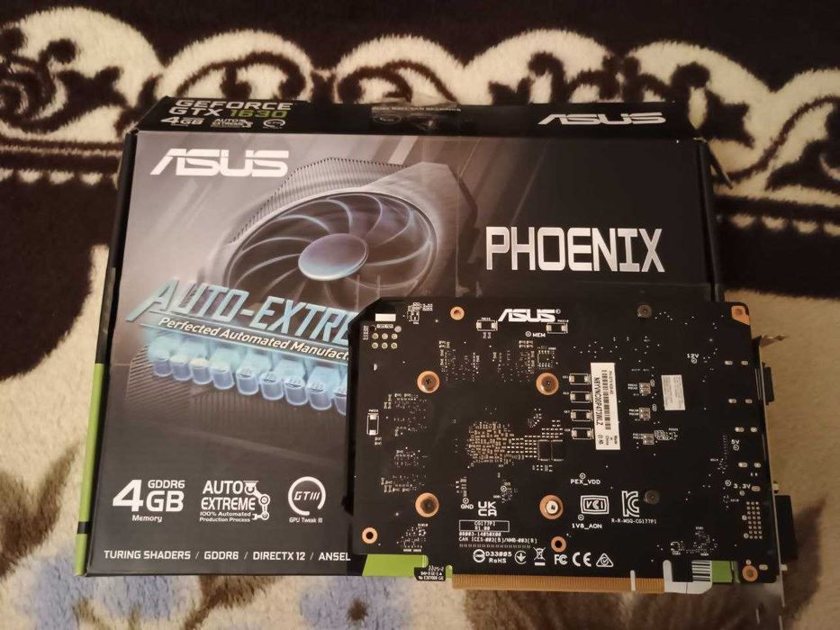 Відеокарта ASUS GeForce GTX 1630 PHOENIX 4 ddr6 енергоефективна