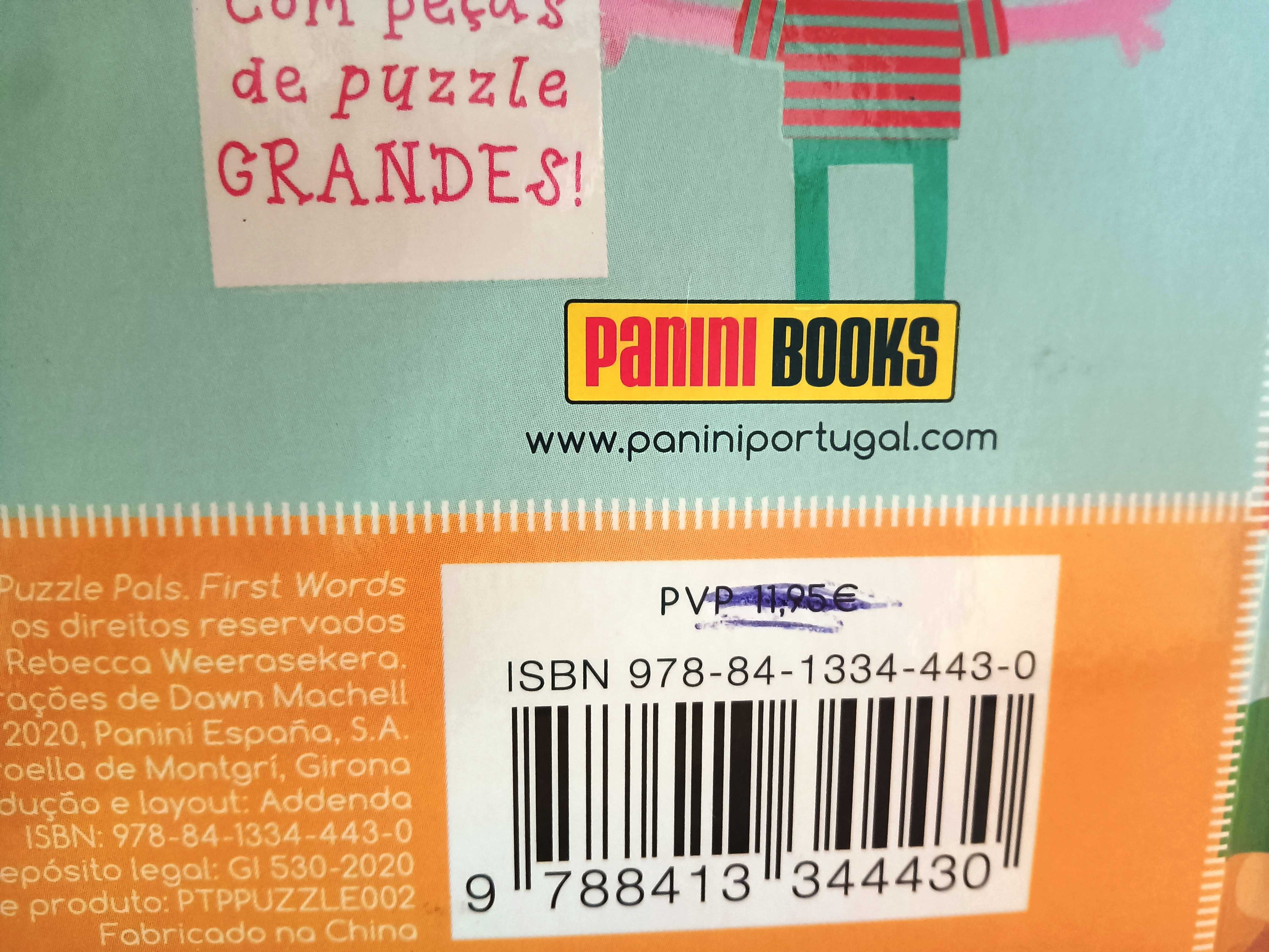 Livro/puzzle "Primeiras Palavras"- Novo