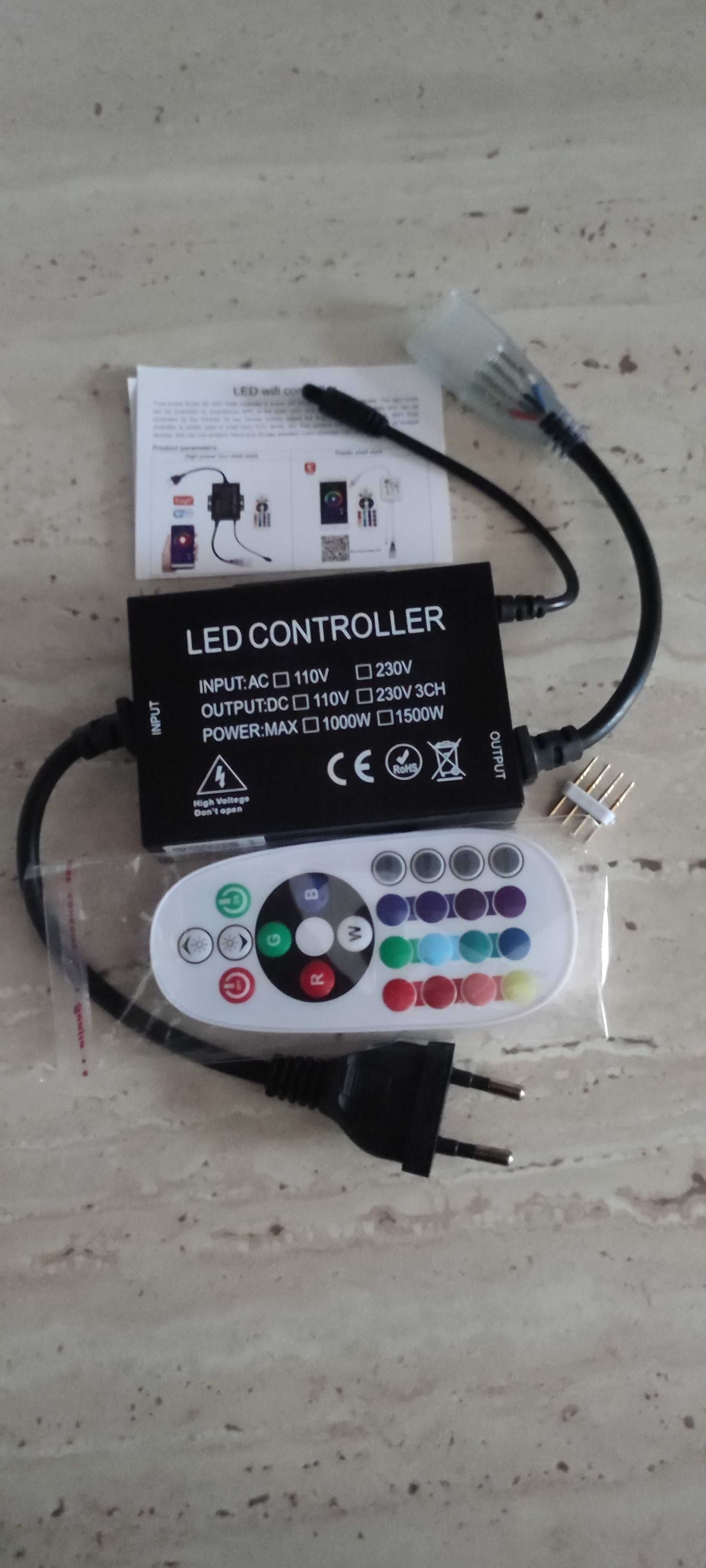 Kontroler Led RGBW Pilot do taśmy RGB 1500W 220V