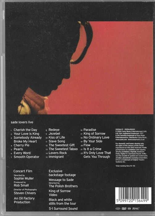 Sade - Lovers Live (DVD)