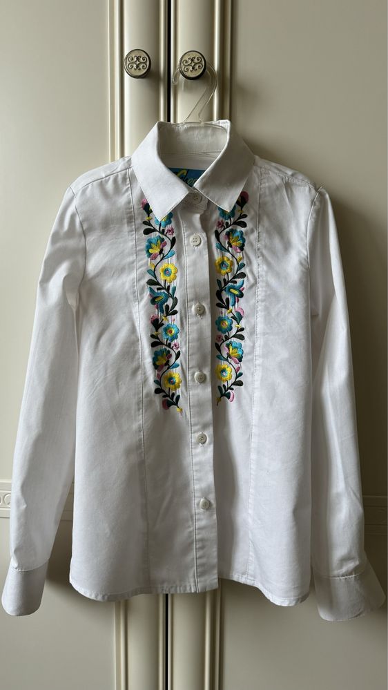 130-134 дизайнерська вишита сорочка блузка by Olesta Telizhenko