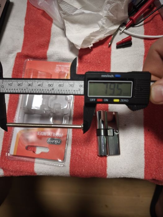 fechadura de porta de meio cilindro, inclui 5 chaves,