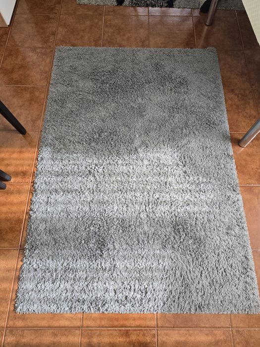 Tapete cinzento felpudo 130x190 cm