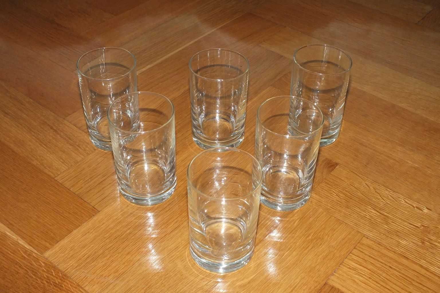 Szklaneczka szklanka literatka na sok woda kolekcja komplet 6 szt