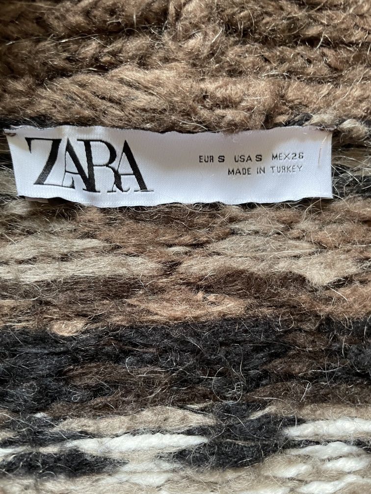 Натуральний Оверсайc Кардиган Zara