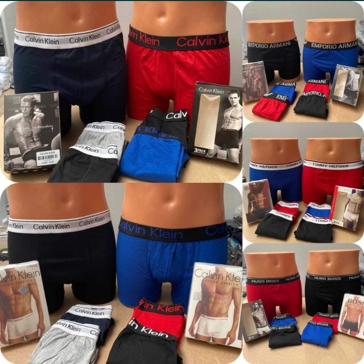 Bokserki Męskie 3pak CK Tommy Hugo Gucci Armani Versace Calvin