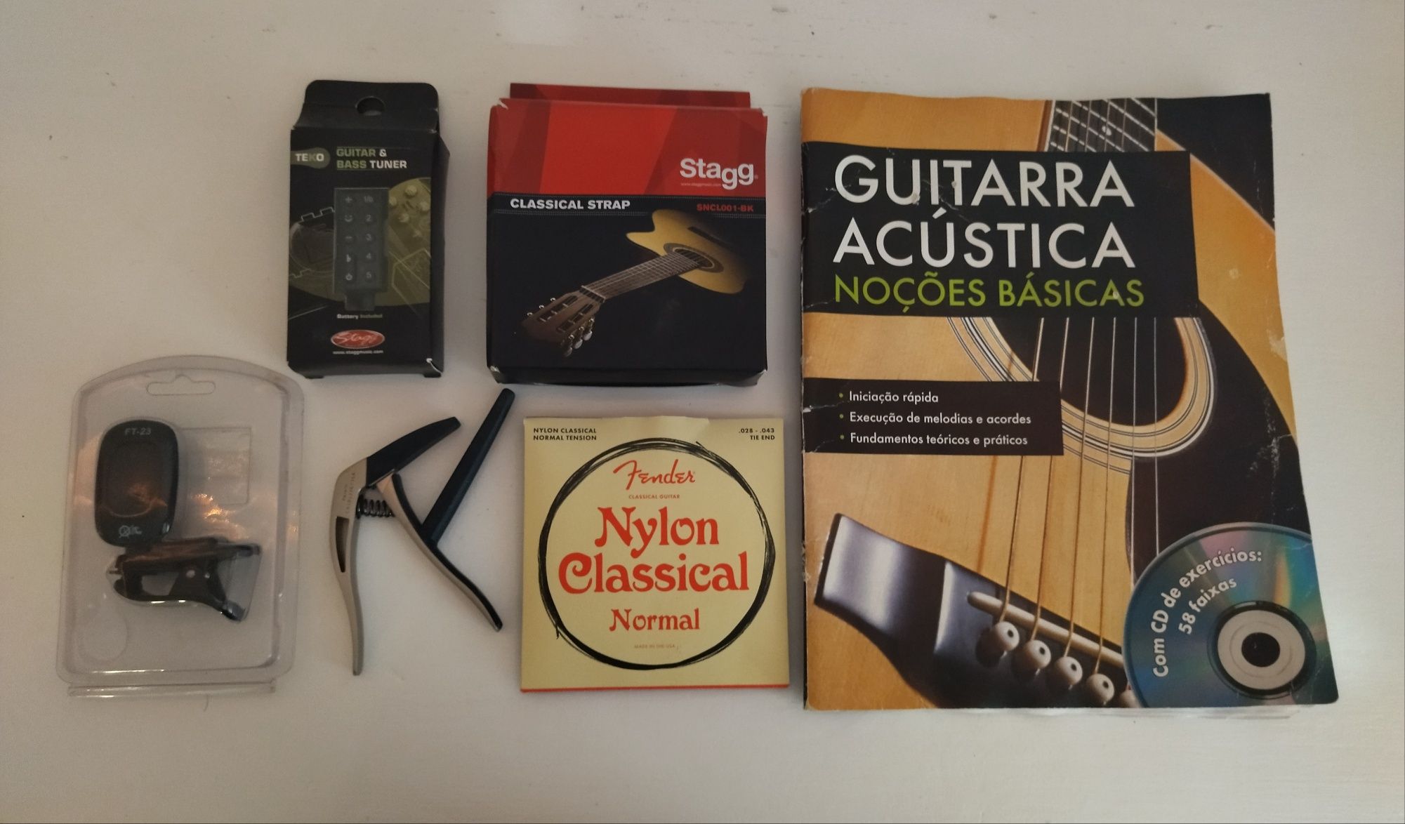 Guitarra clássica com tudo incluído