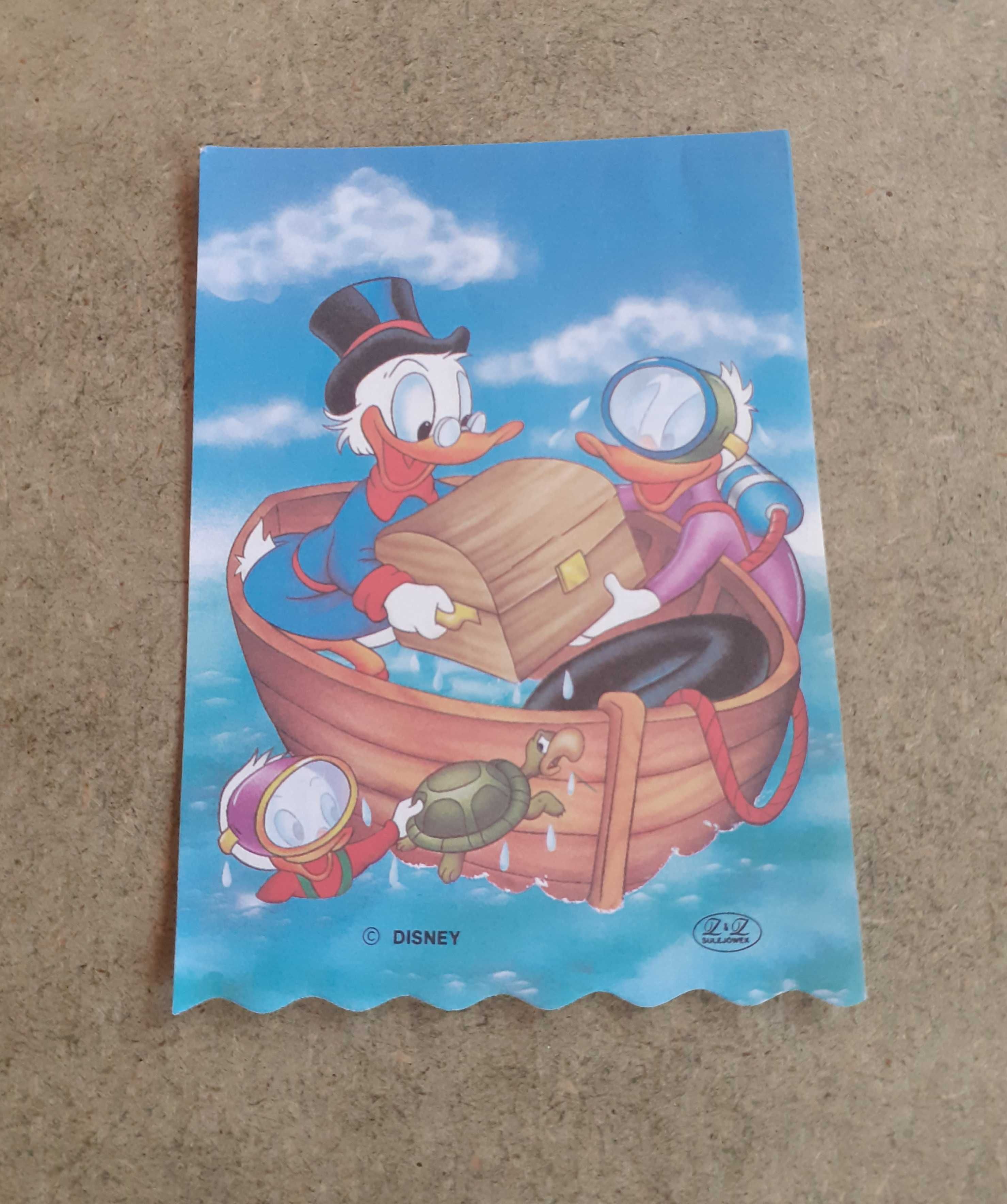 Karteczka kolekcjonerska unikat Sknerus Donald Disney '90s vintage