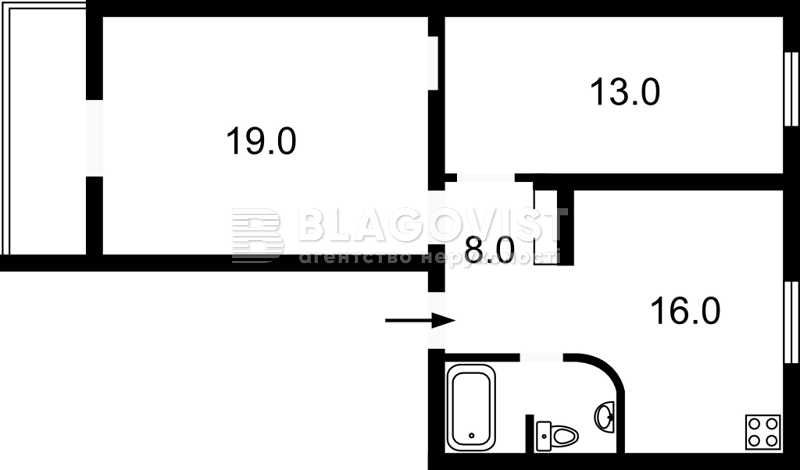 Продам 2-кімнатну квартиру, вулиця Юрківська, 36/10