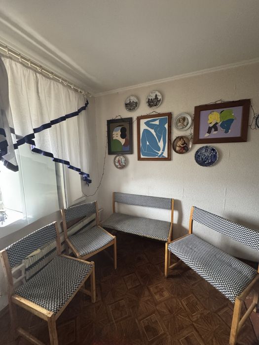 Обідній гарнітур на 8 осіб, дерев’яний, вінтажний стиль - Харків