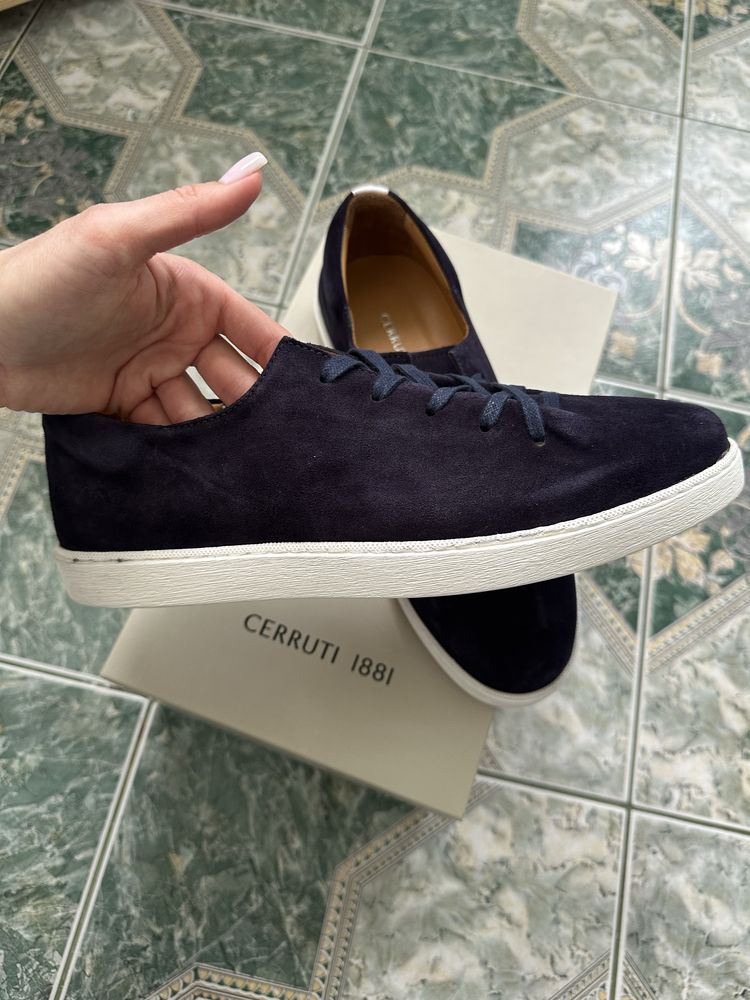 НОВЫЕ! Кеды мужские Cerruti, натуральная замша