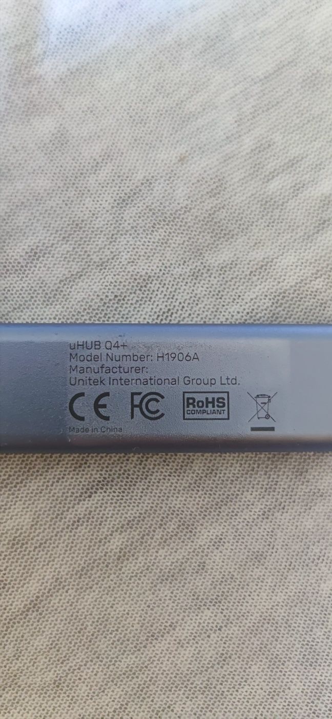 Unitek H1906A Hub USB-A 3.1 3 porty USB + RJ45