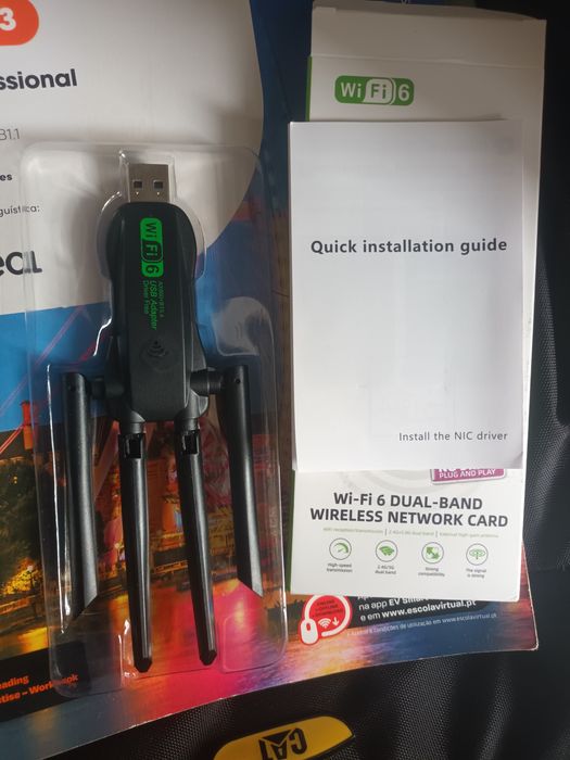 Receptor USB de Wifi + Bluetooth de Alta Velocidade