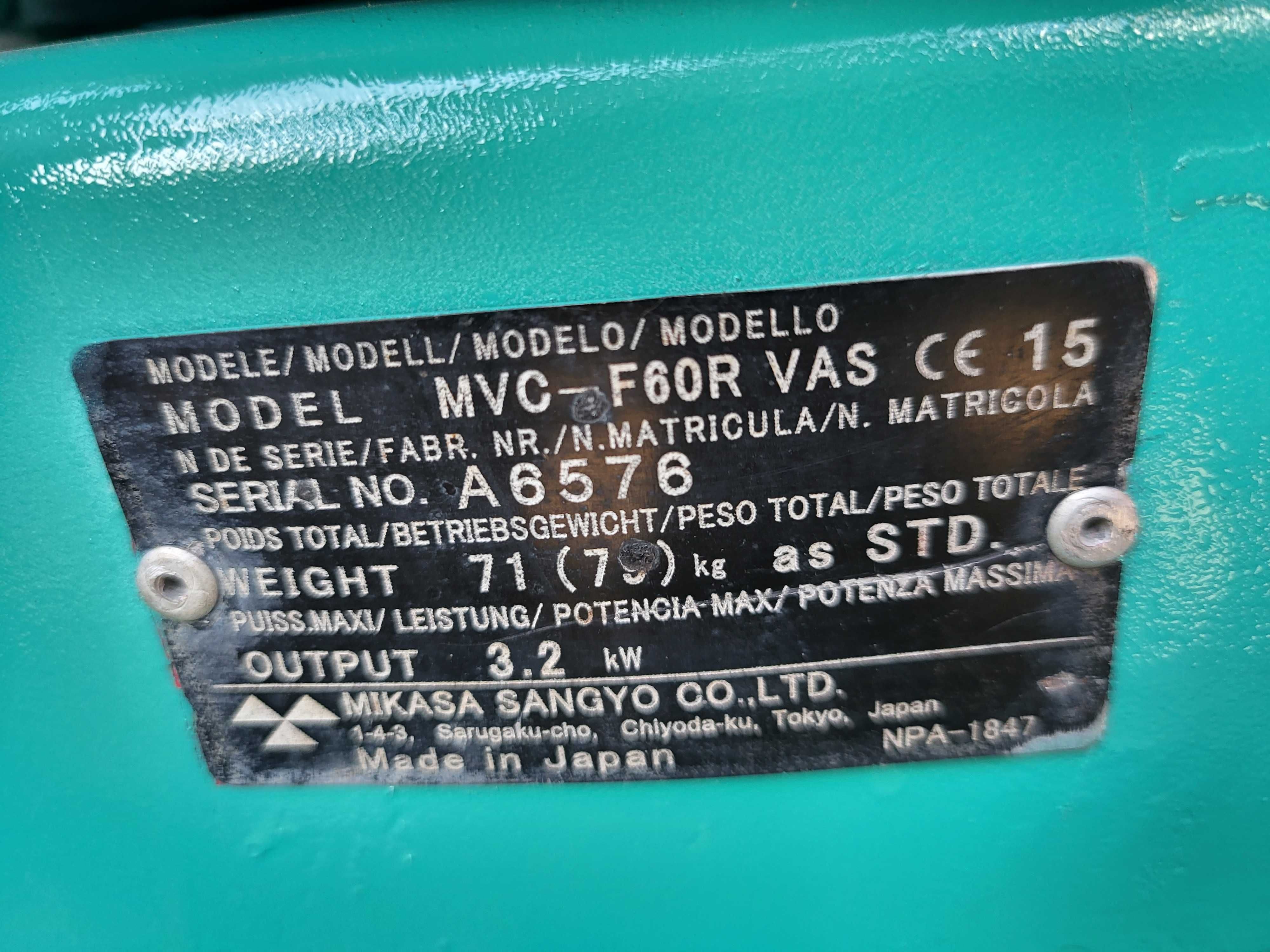 Zageszczarka Mikasa 80 kg ,wacker