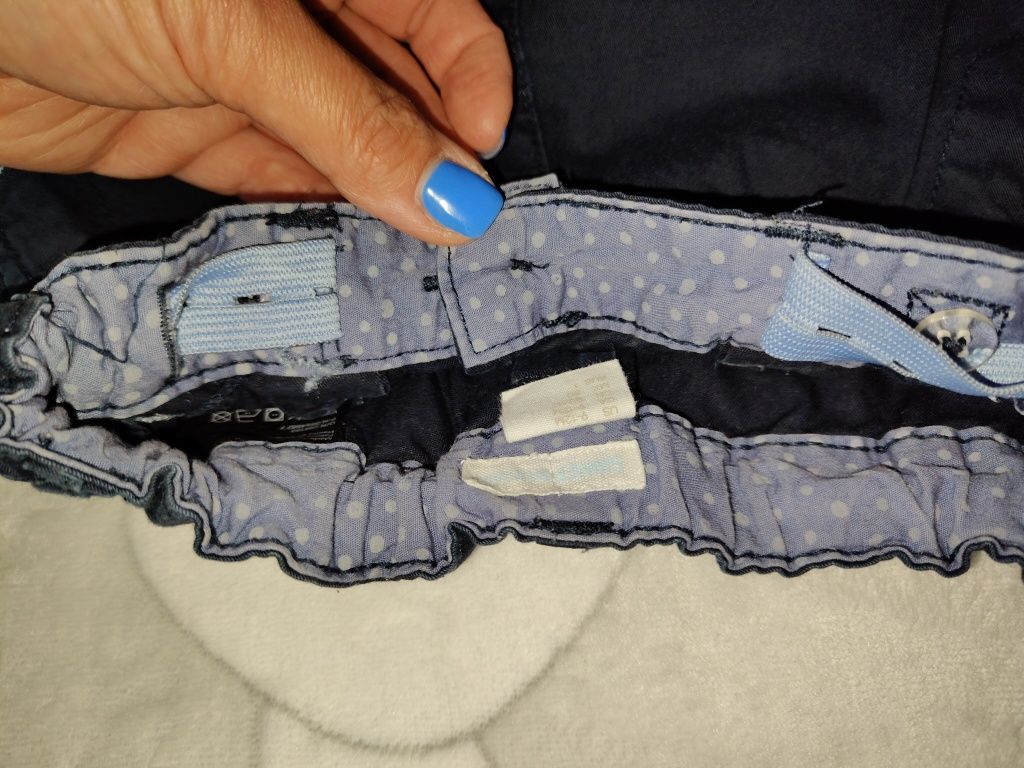 Szorty niemowlęce chinosy r.80 h&m