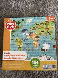 Puzzle mapa mundo