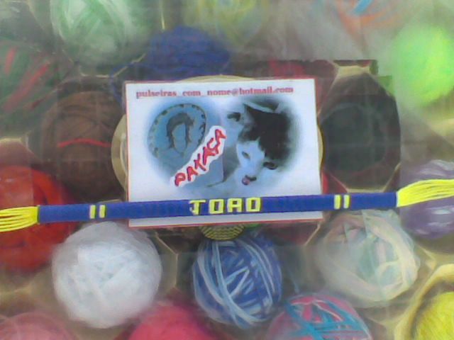 Pulseiras com nome Joao