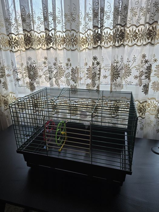 Клітка для хом’яка / гризуна + поїлка та колесо