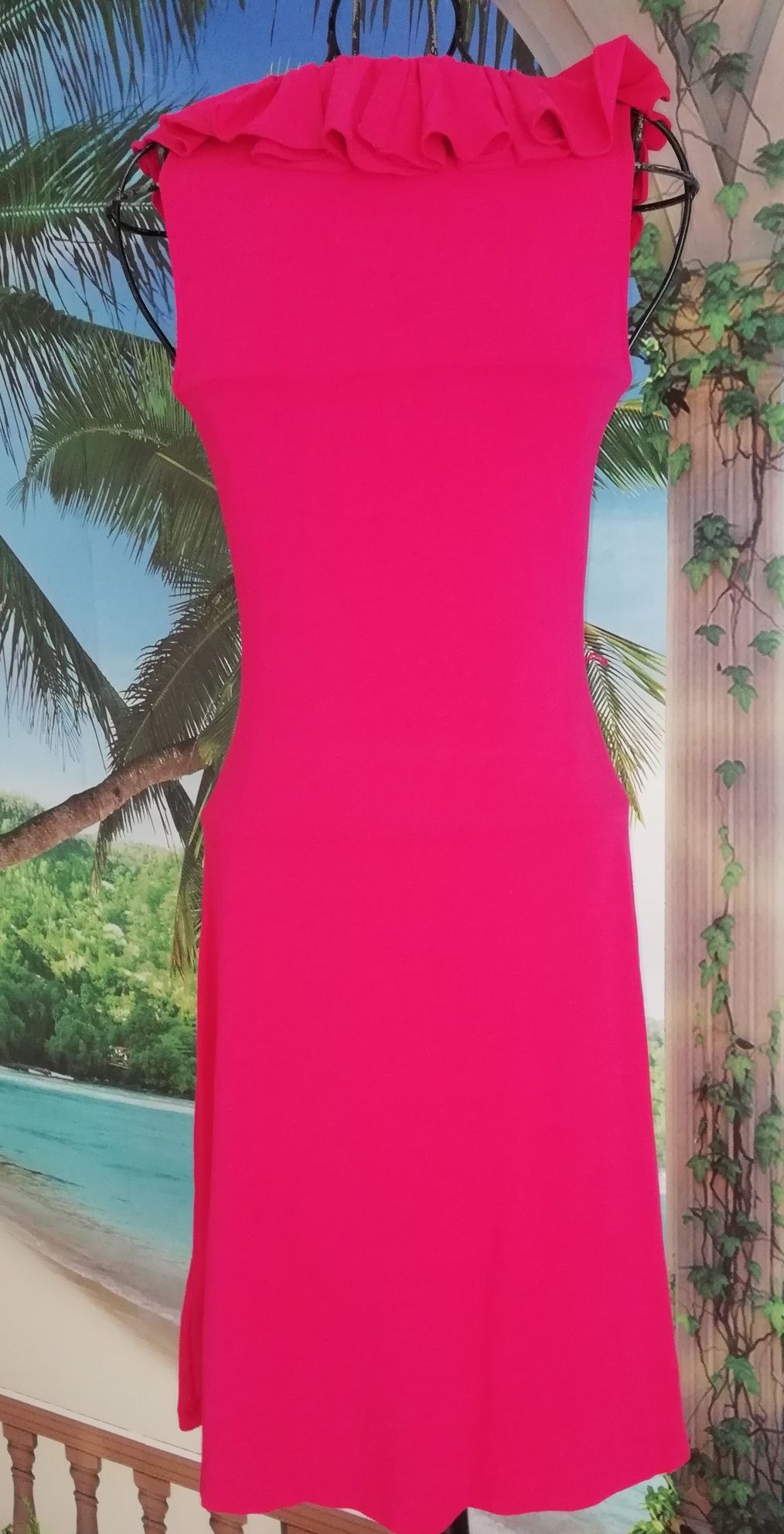 Vestido rosa fuschia Ralph Lauren