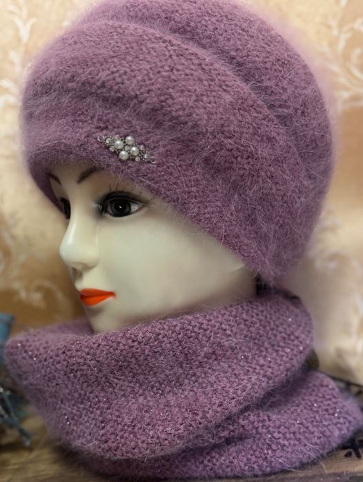 Жіноча шапка чалма Ангора