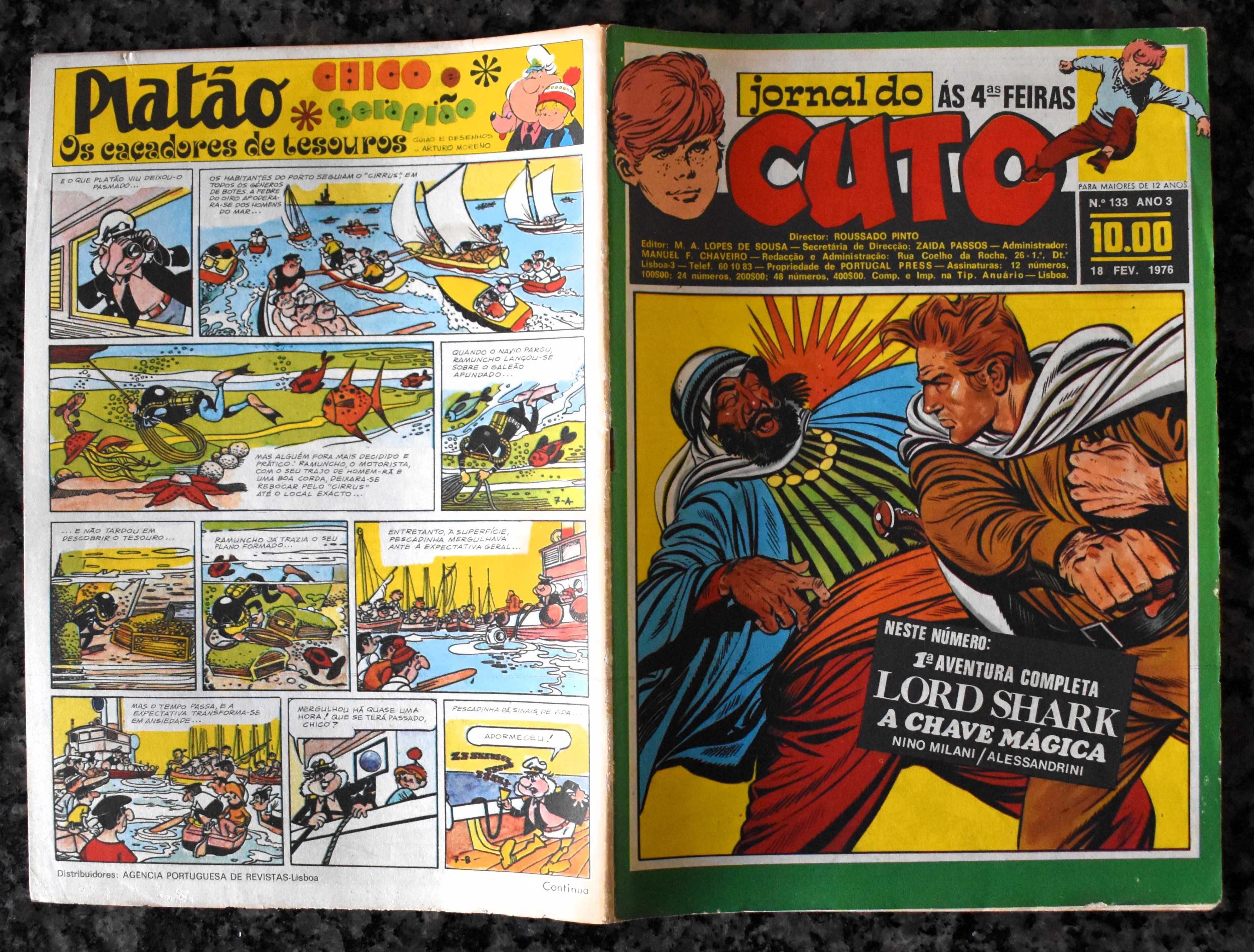 Lote 6 revistas "Jornal do Cuto" 2