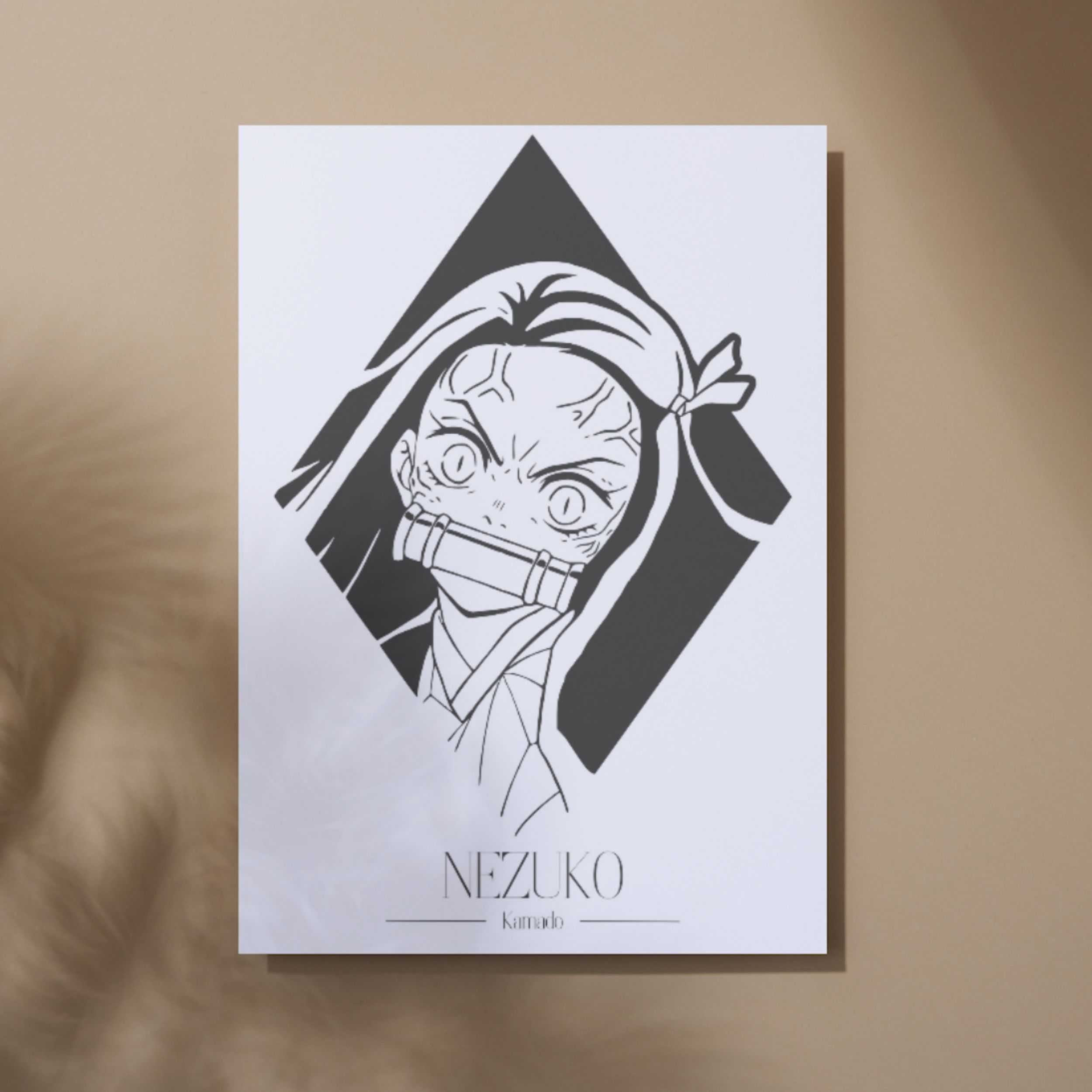 Plakaty 4xA3 - Nezuko Tanjiro Inosuke Zanitsu Demon Slayer Anime Set#3