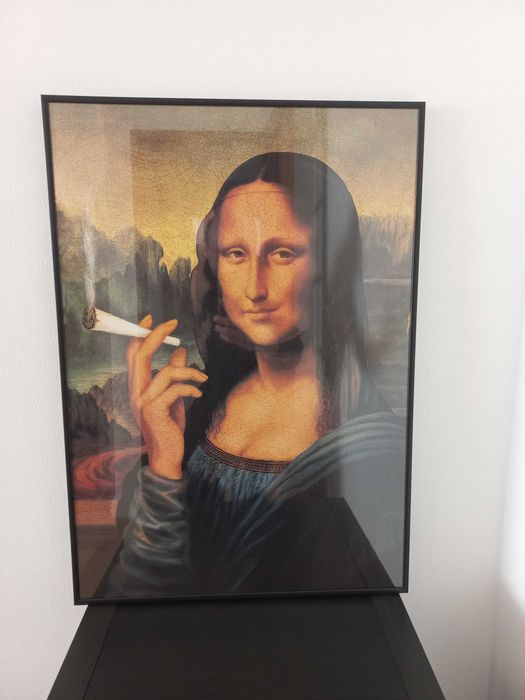 Moldura MonaLisa A Fumar