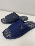 Чоловічі капці з відкритими пальцями Gemelli,сині та графіт.