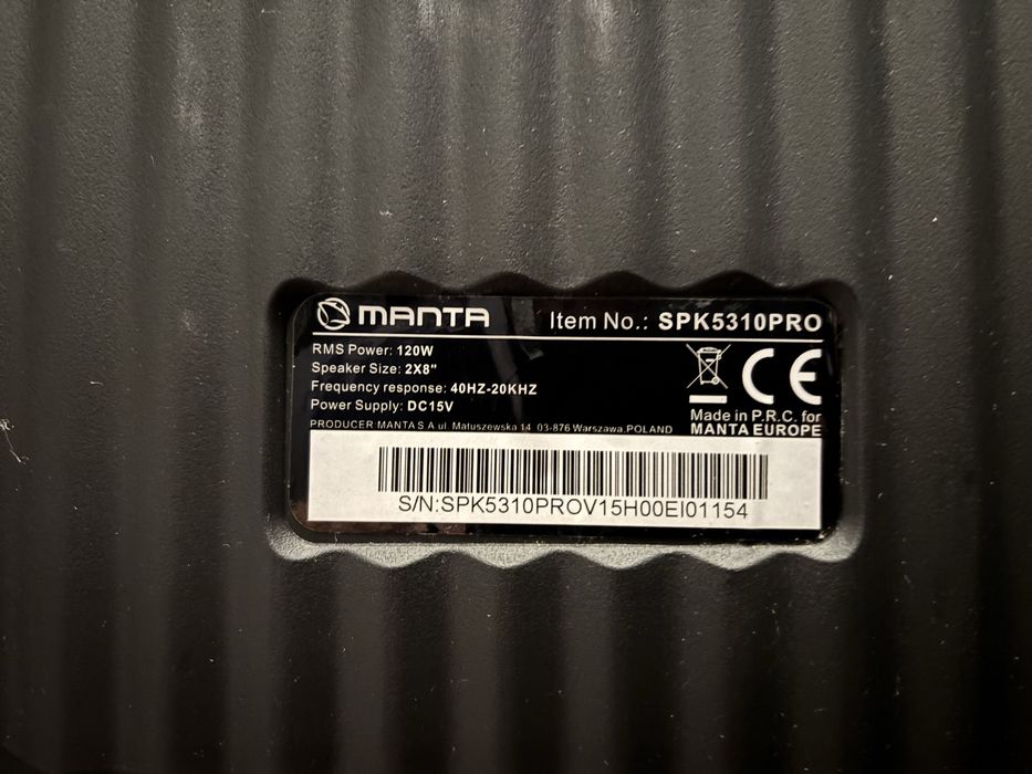 Głosnik MANTA mikrofon pilot
