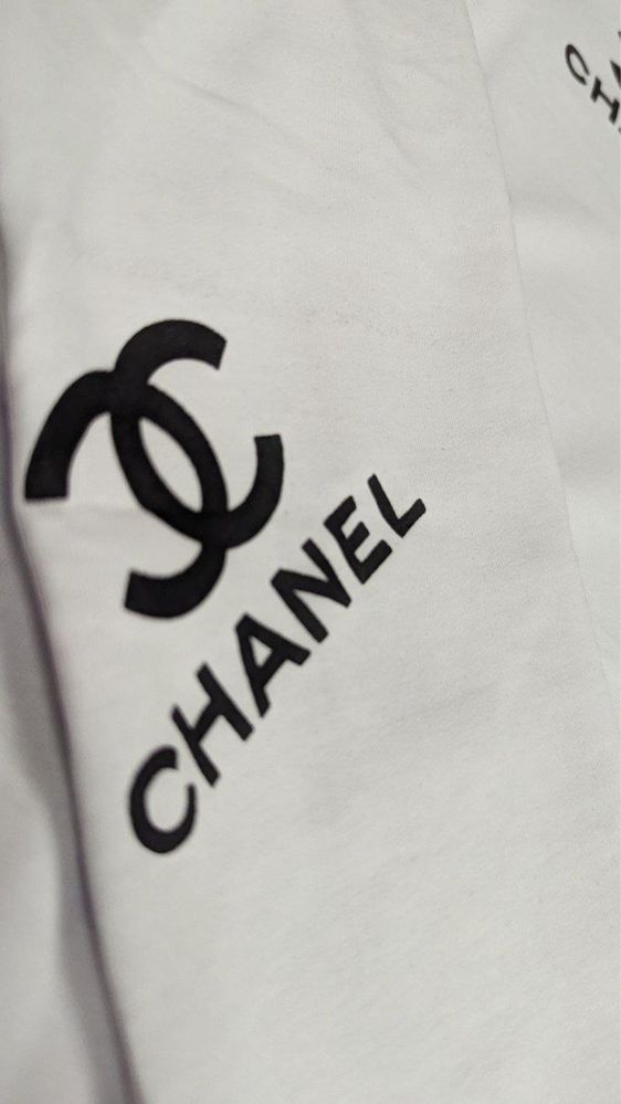 ШОУРУМ КИЇВ Женский спортивный костюм CHANEL 2024 беьый люкс s-xxl top