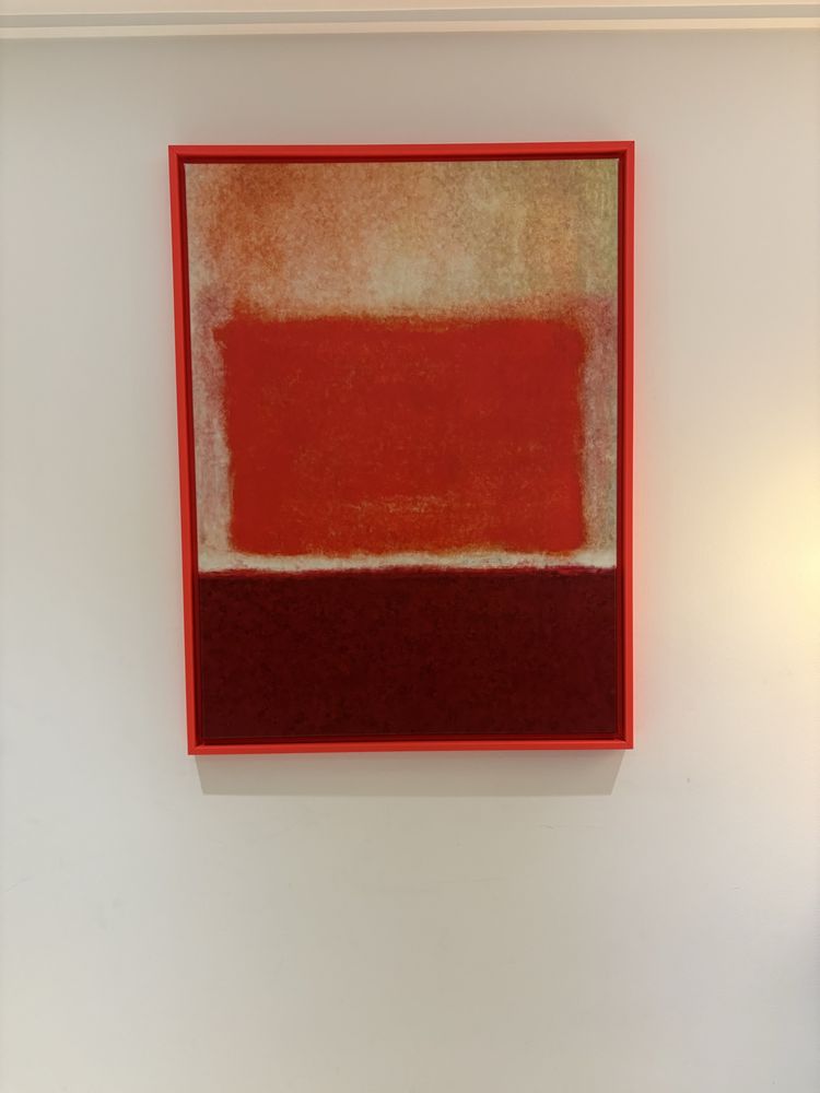 Quadro Abstrato - Impressão em Tela com Moldura