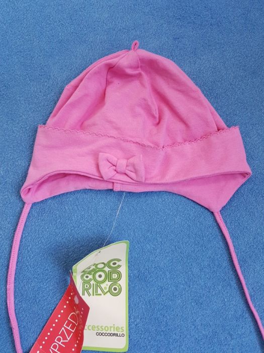 Czapeczka różowa 46 Coccodrillo NOWA