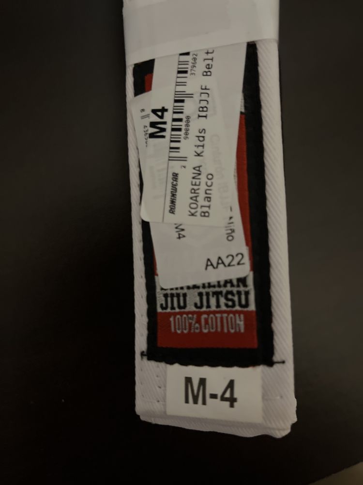 Cinto jiu jitsu branco