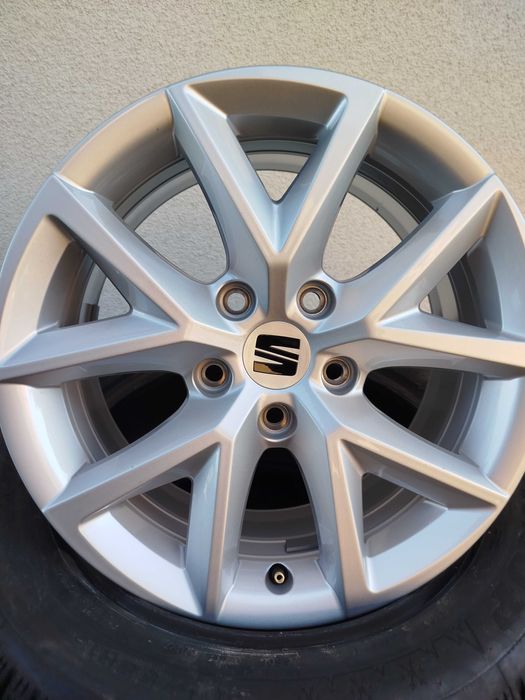 A134# KOŁA ALUFELGI Nowe 5x112 ZIMOWE  195/55R16" Vw Audi Seat Skoda