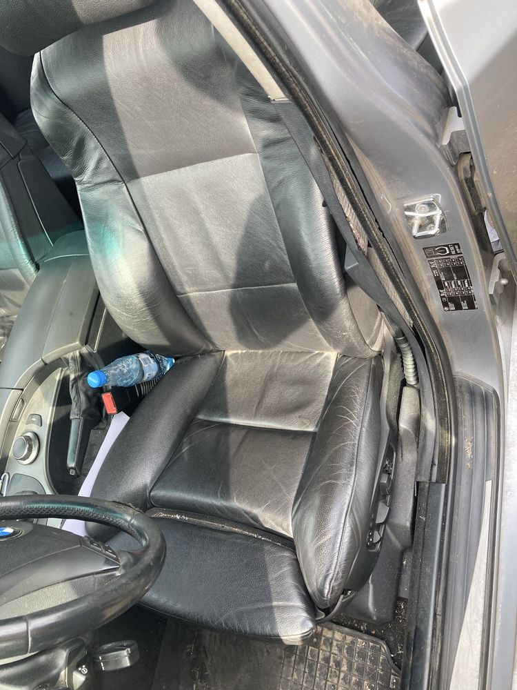 Fotele komforty bmw e61 czarne grzane przedlift aktywne boczki