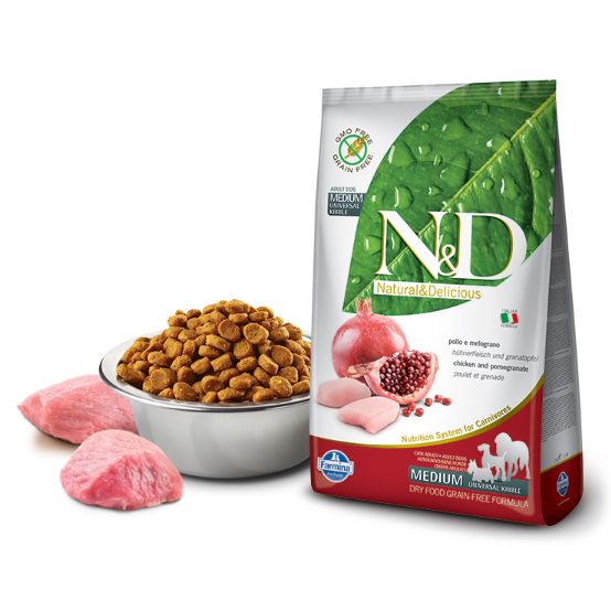 Farmina N&D (Grain Free) Adulto Medium-Maxi - Frango e Javali