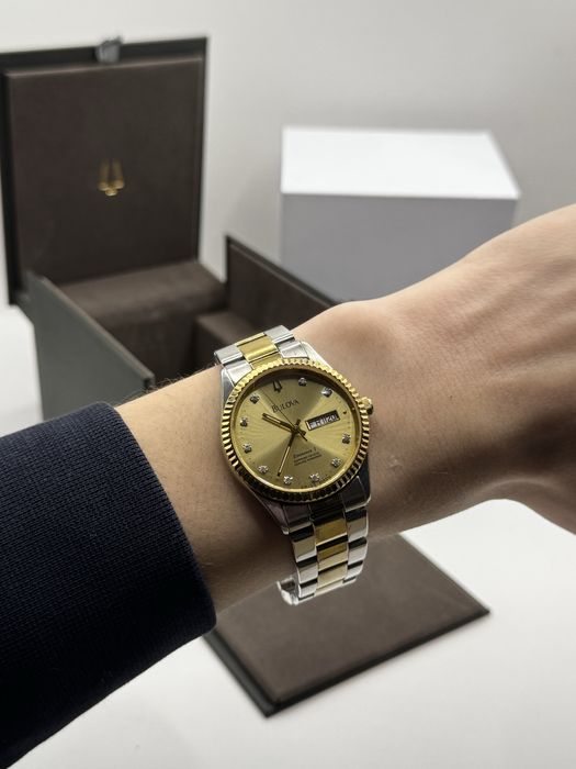 Bulova Eminence Diamond dial 36MM Quartz rzadki zegarek