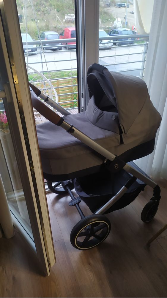 Cybex Balios S Lux 2w1 +nosidelko + baza obrotowa Isofix