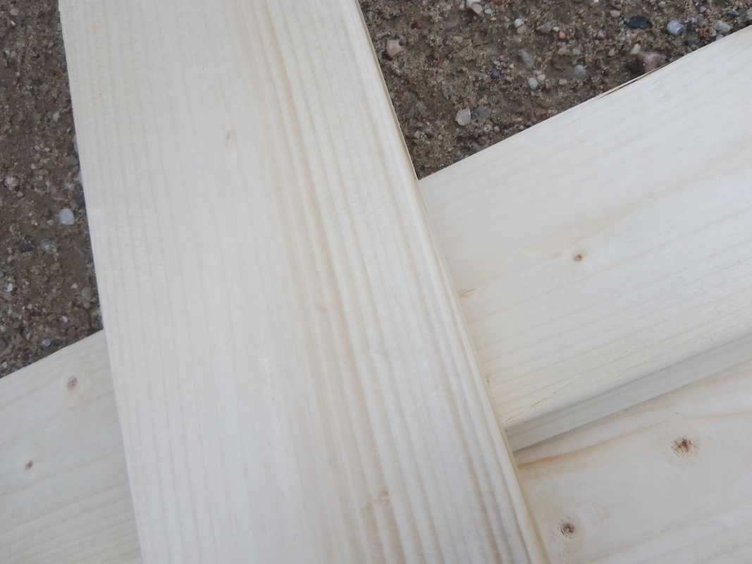 Deski ścienne, heblowane, naturalne drewniane 2,7 cm grubość