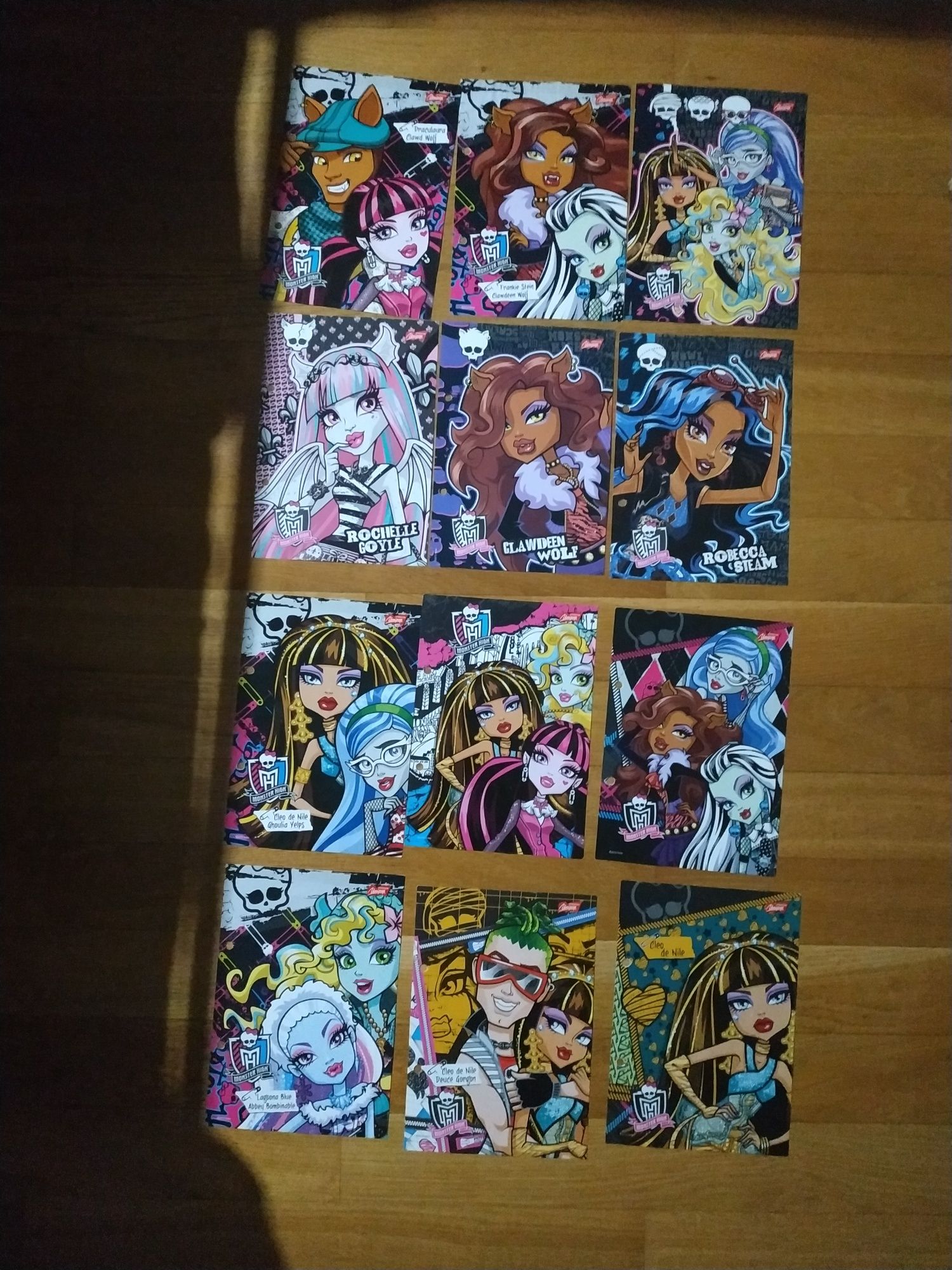 karteczki do segregatora monster high