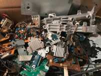 złom miedź odzysk radiatory PCB 19kg przekaźnik przewody kable