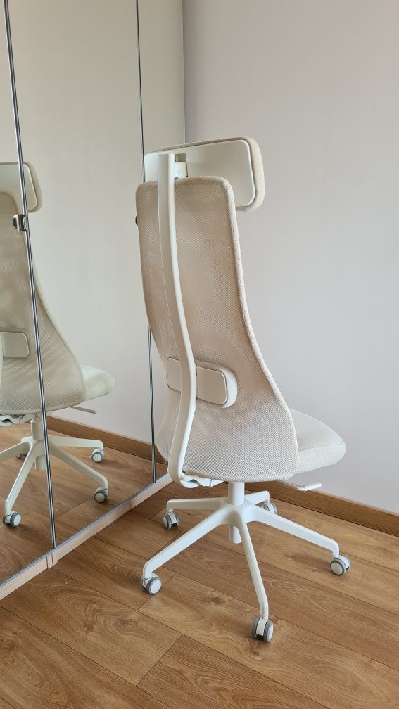 Fotel krzesło biurowe IKEA JÄRVFJÄLLET beżowy