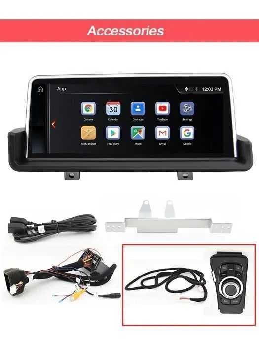 Radio Android BMW E90 E91 E92 E93 05- seria 3 idrive PROM