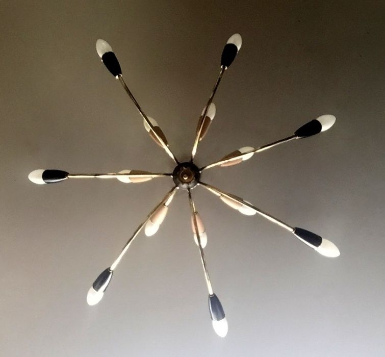 Candeeiro Stilnovo, Sputnik de 14 lampadas anos 50