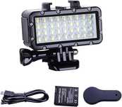 Lampa LED do GoPro Hero 3–13 Wodoodporna 45m do nurkowania i filmowani