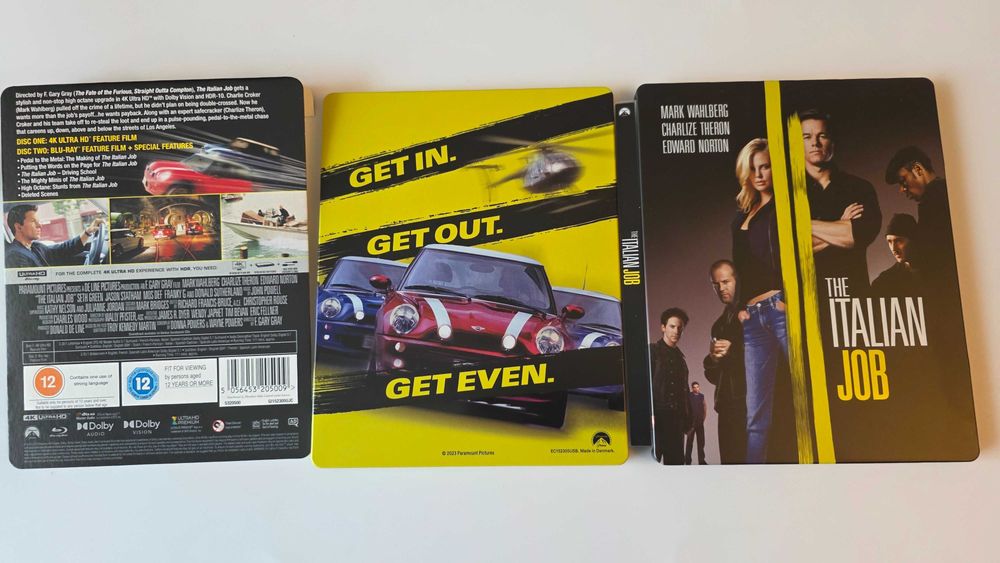 blu ray The Italian job 4k steelbook Włoska robota