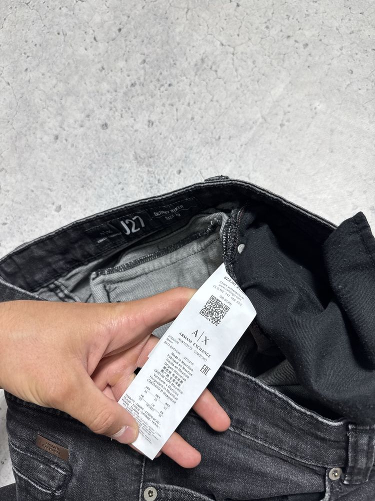 Джинсы Armani Exchange AX Оригинал Черные Идеал Размер M
