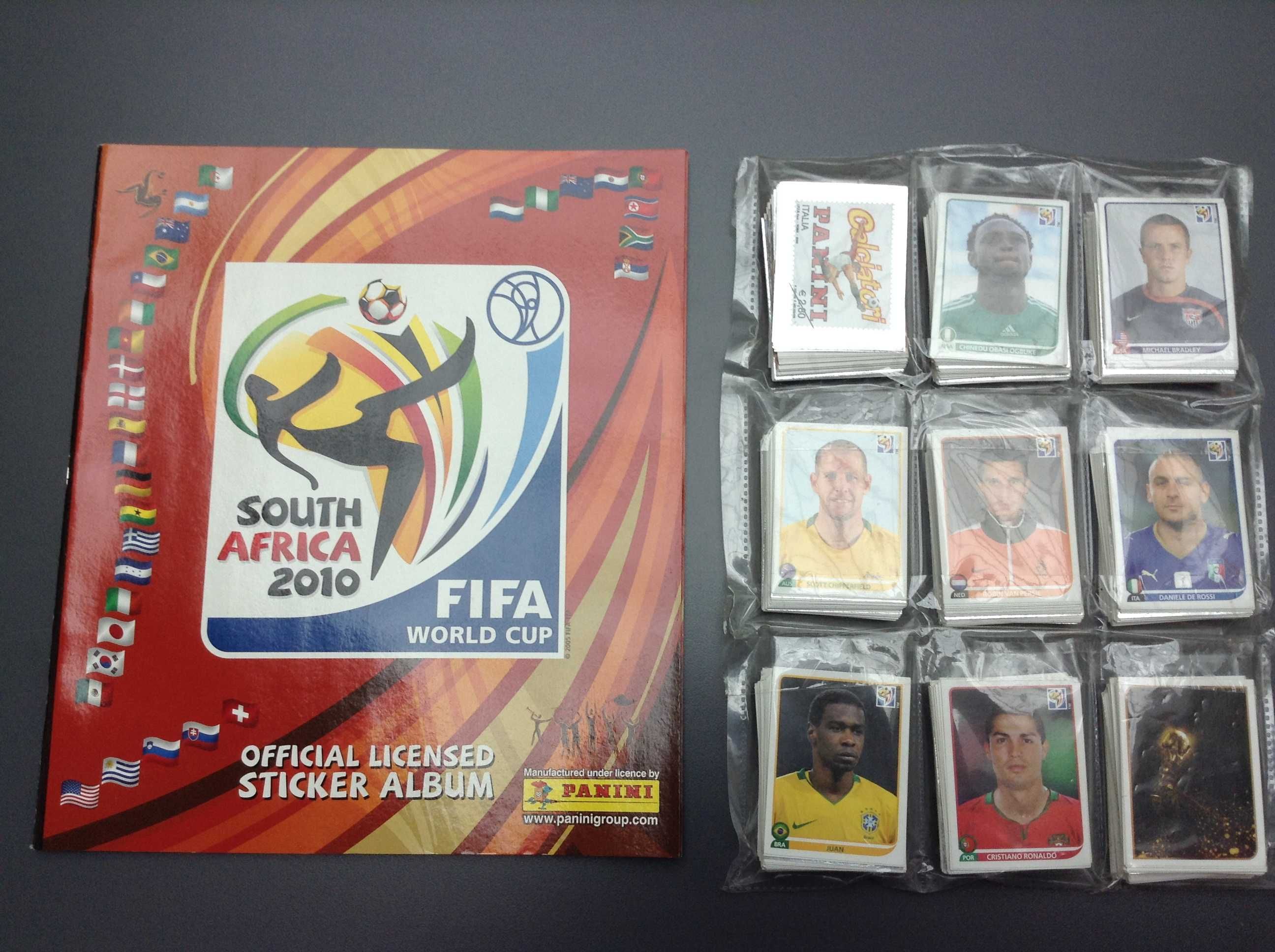 Caderneta completa Mundial Africa do Sul 2010 Panini 638 cromos NOVOS