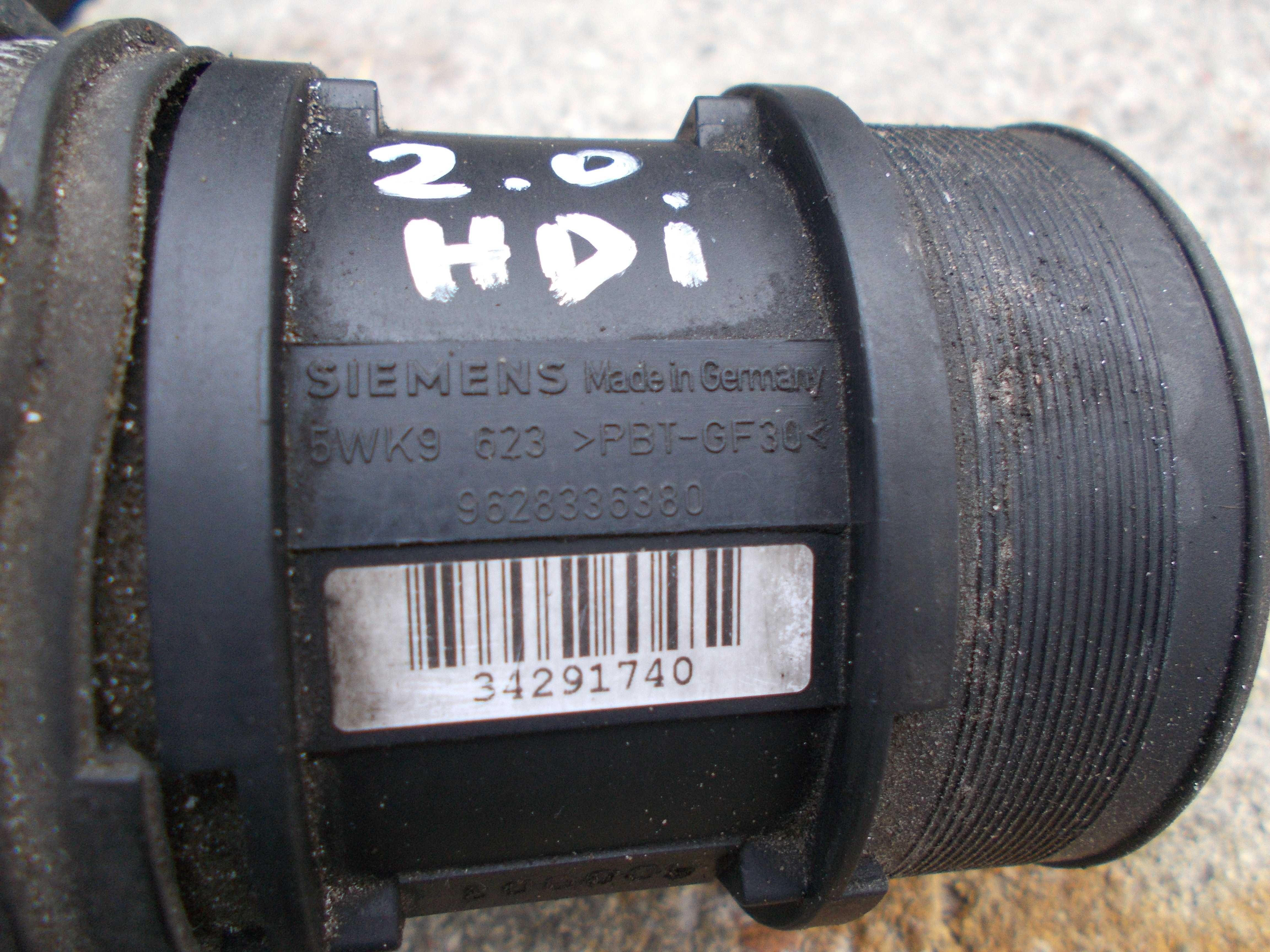 citroen XSARA 2.0 hdi 00r przepływomierz 5wk9623  9628.336380